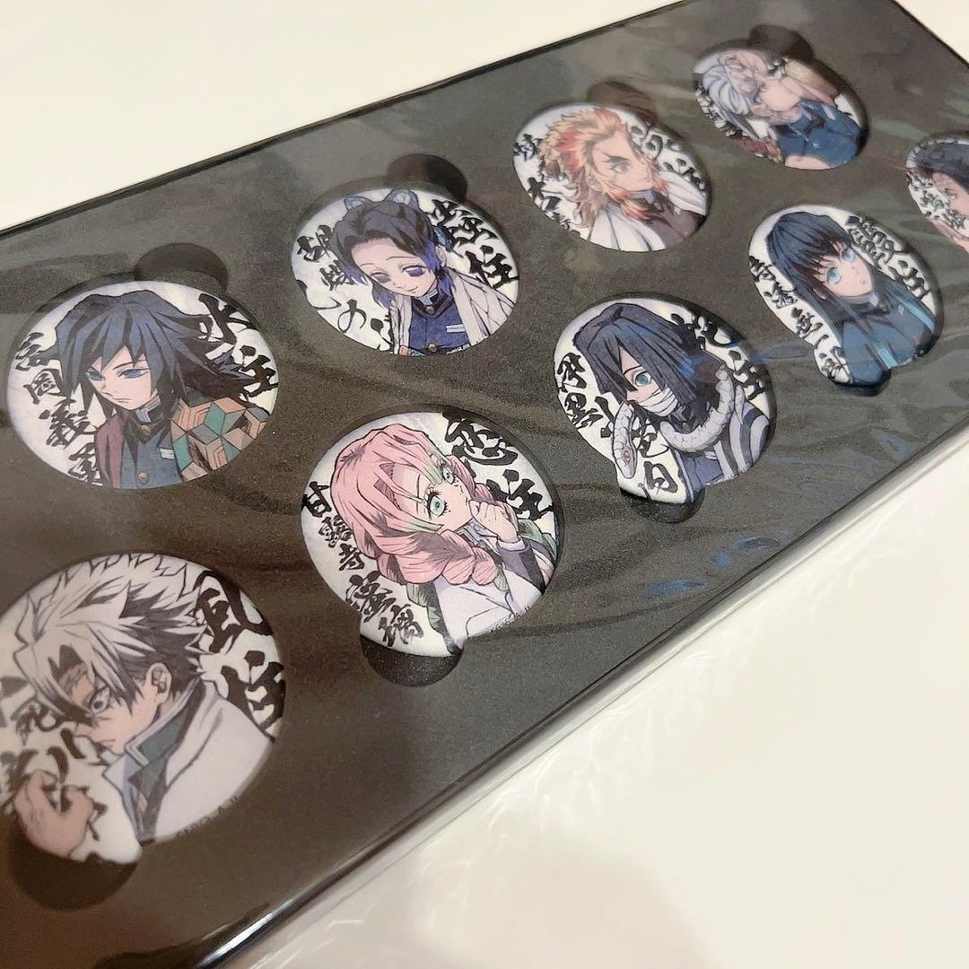 鬼滅の刃 柱合会議・蝶屋敷編 キービジュアルイラスト 和紙缶バッジ9個セット