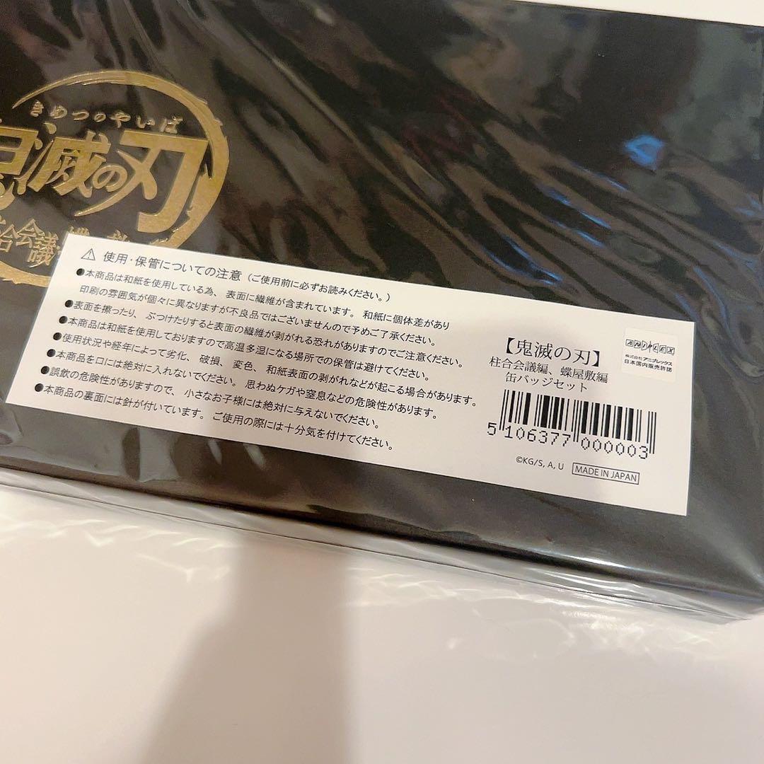鬼滅の刃 柱合会議・蝶屋敷編 キービジュアルイラスト 和紙缶バッジ9個セット