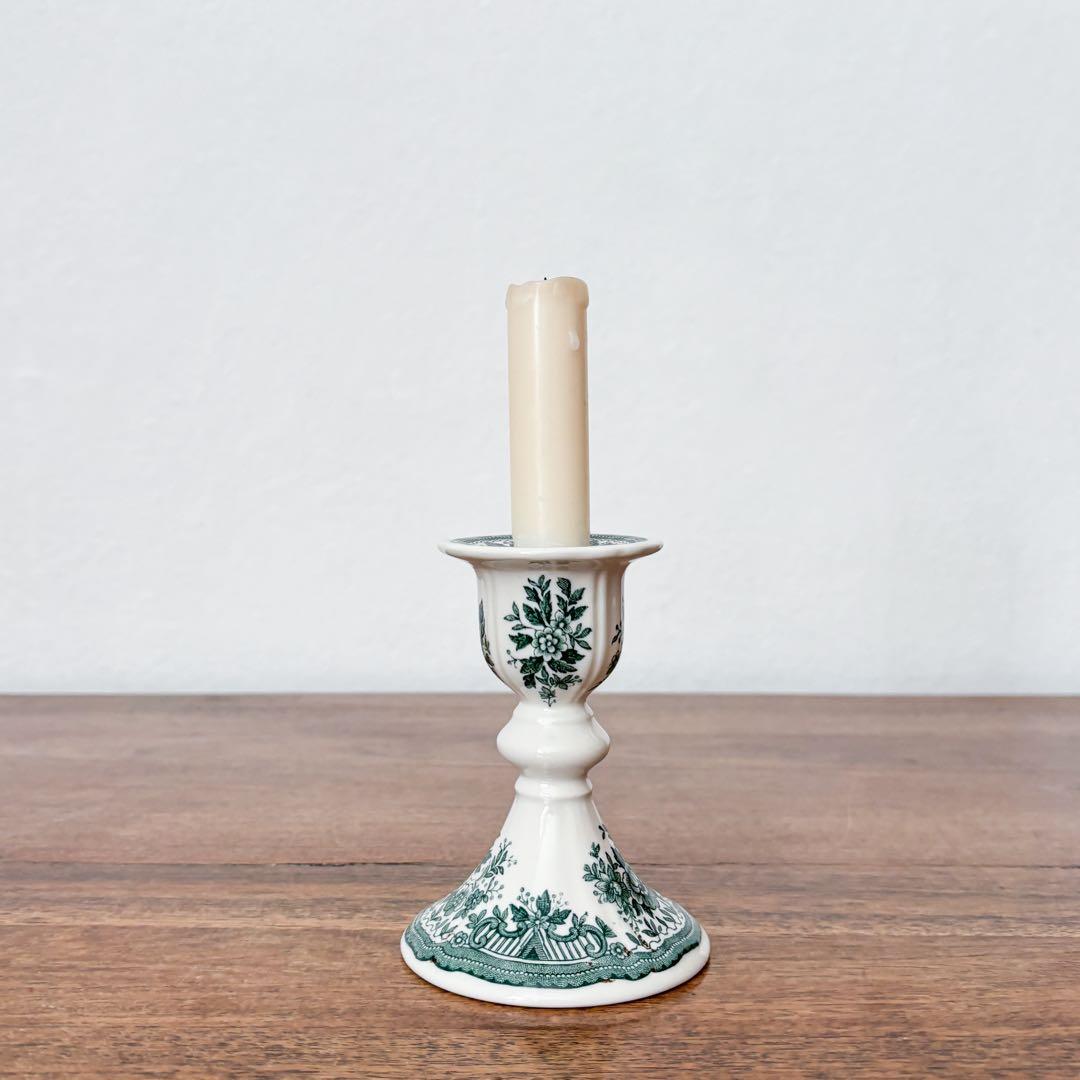 【ドイツ Villeroy & Boch陶器のキャンドルスタンド】ヴィンテージ