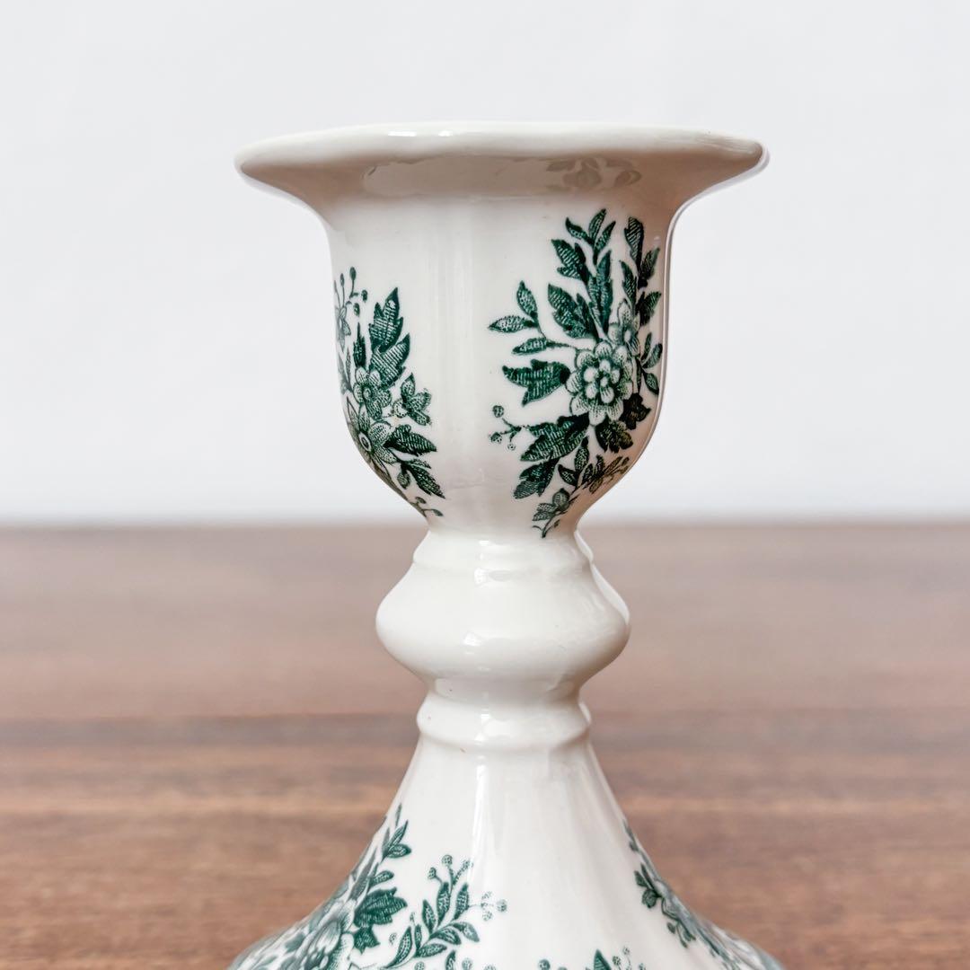 【ドイツ Villeroy & Boch陶器のキャンドルスタンド】ヴィンテージ