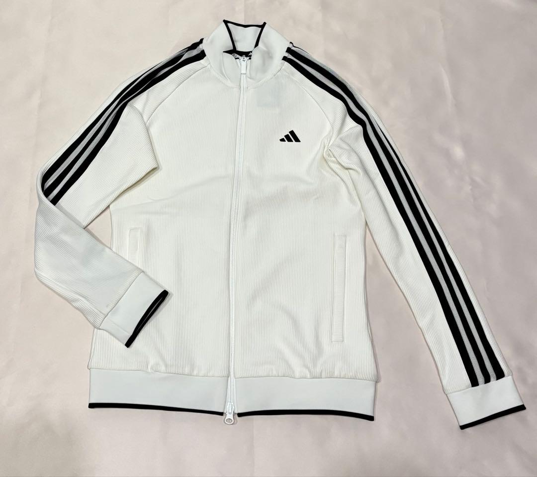 新品adidasゴルフ　スリーストライプストラックジャケット　パンチングスカート