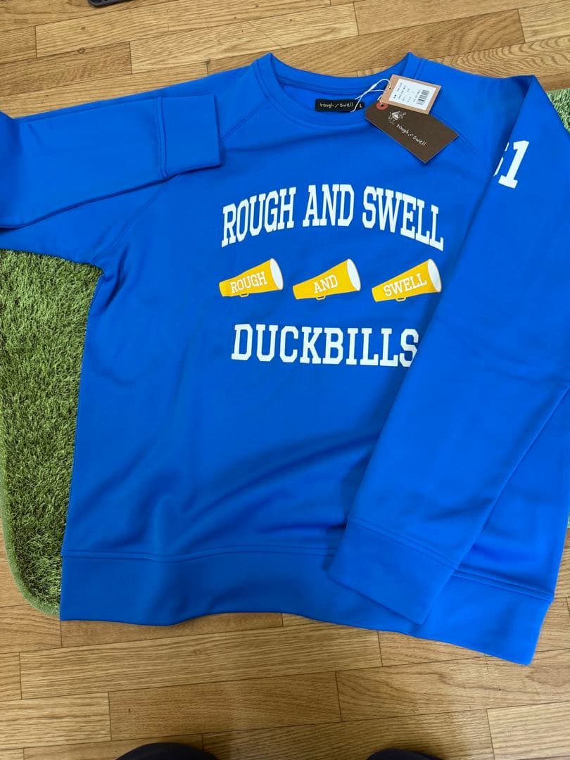 新品正規品【ROUGH&SWELL/L】ダンボールニット長袖カットソースウェット