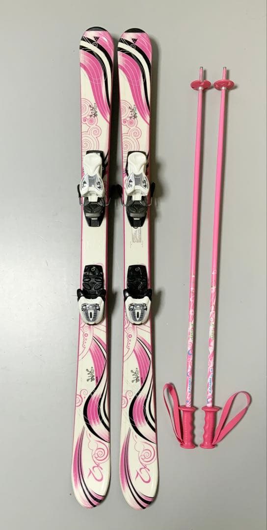 ジュニアスキー　4点セット　K2（ケーツー）板124cm／ブーツ22cm