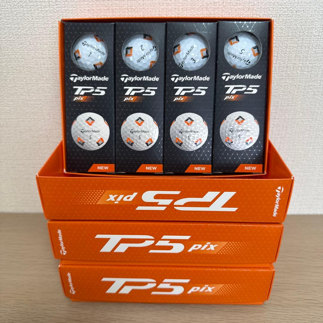 TaylorMade TP5 pix ゴルフボール 12個入りx 3箱セット