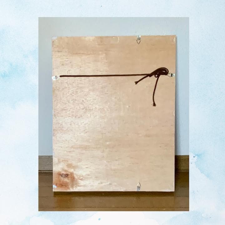 風景画/南仏リゾートの街「ニースの海辺」油絵F4 木製フレーム付き