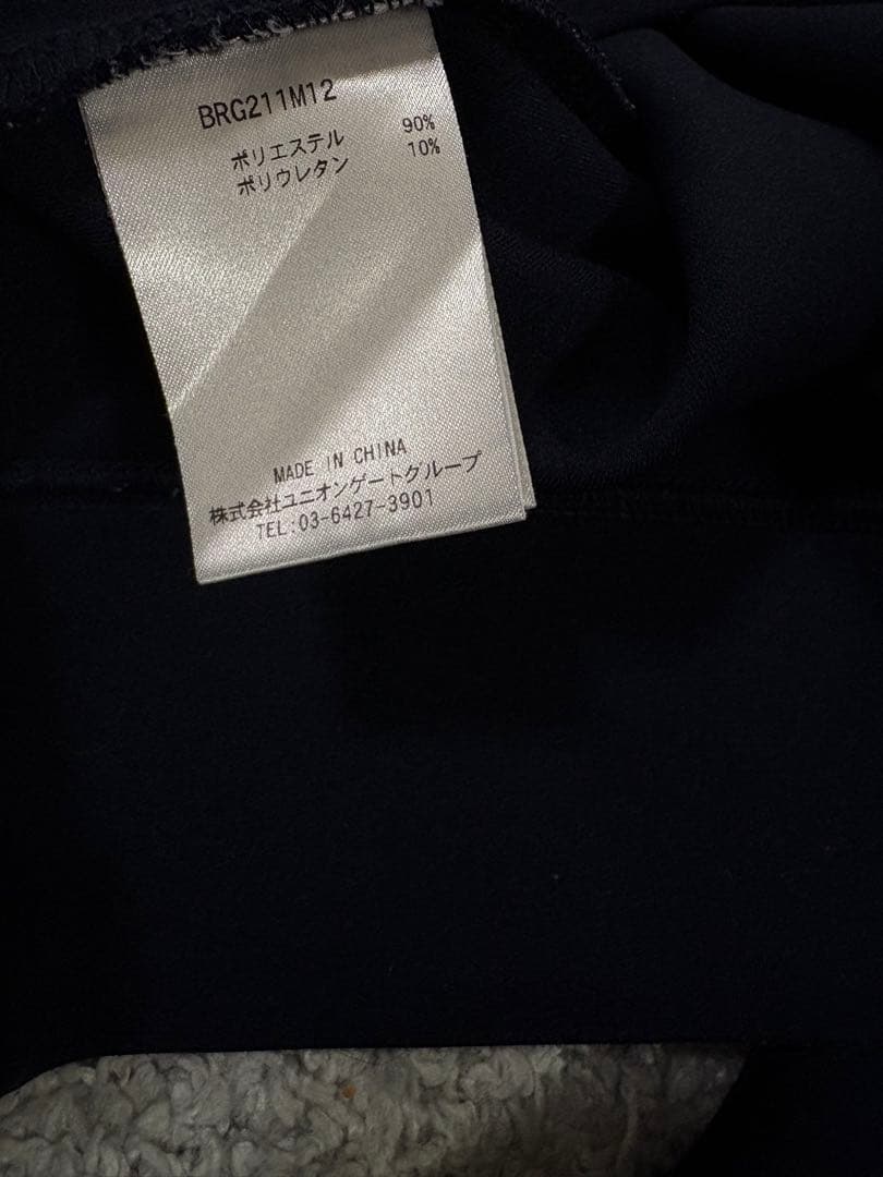 BRIEFINGゴルフgolfロゴ サイド ライン クルー ネック