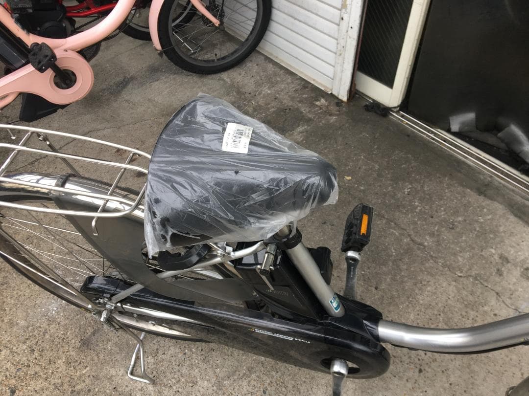 地域限定送料無料　ビビ　EX　8,9AH　子供乗せ　シルバー　神戸市　電動自転車