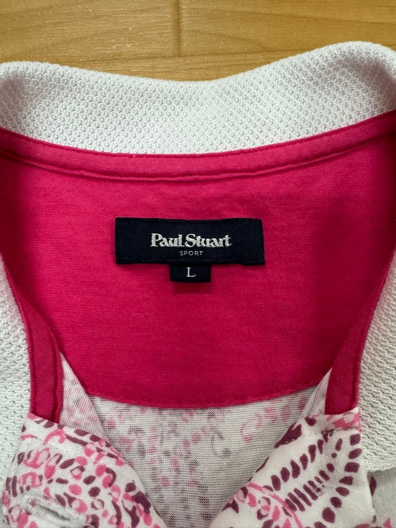 Paul Stuart GOLF ペイズリー柄ポロシャツ+ピンクスカート