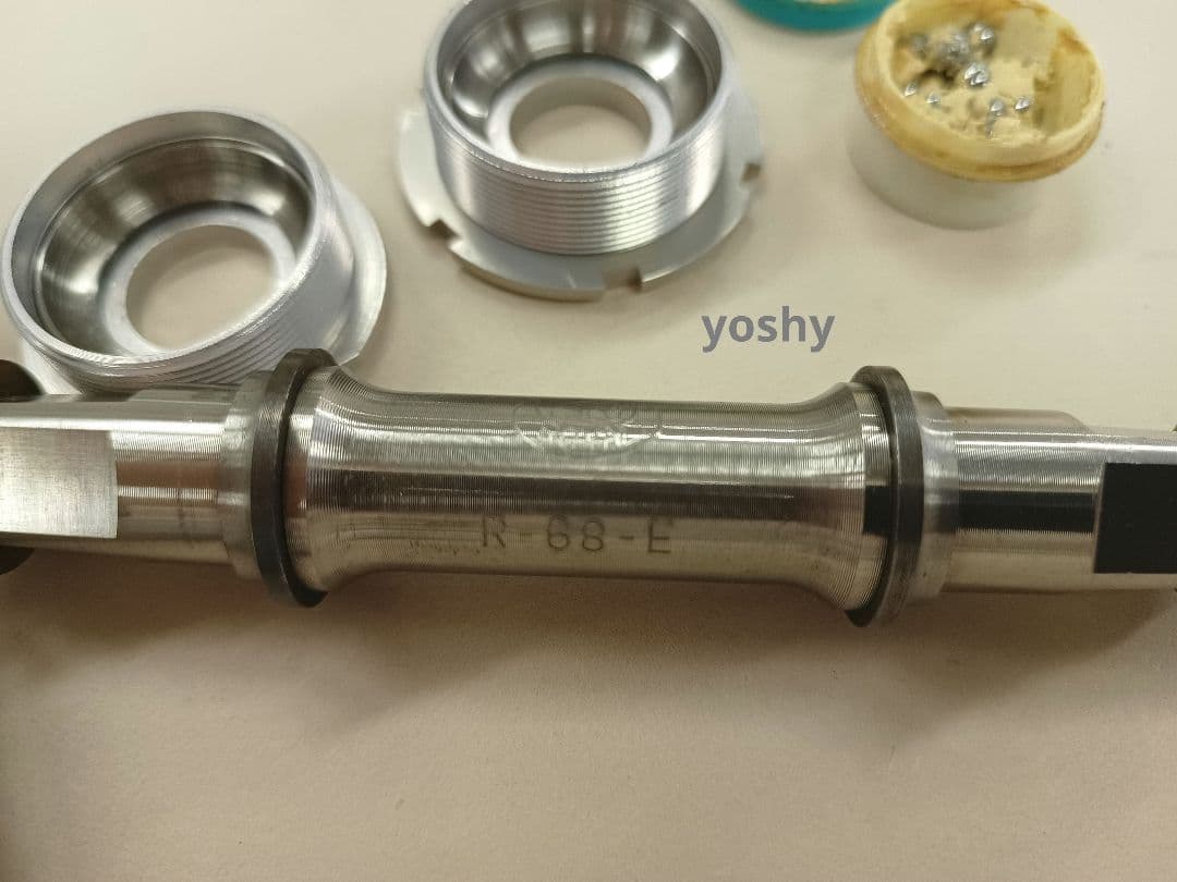 81 【新品未使用・希少品】SRロイヤル　ギヤクランク　チタニウム製シャフト付