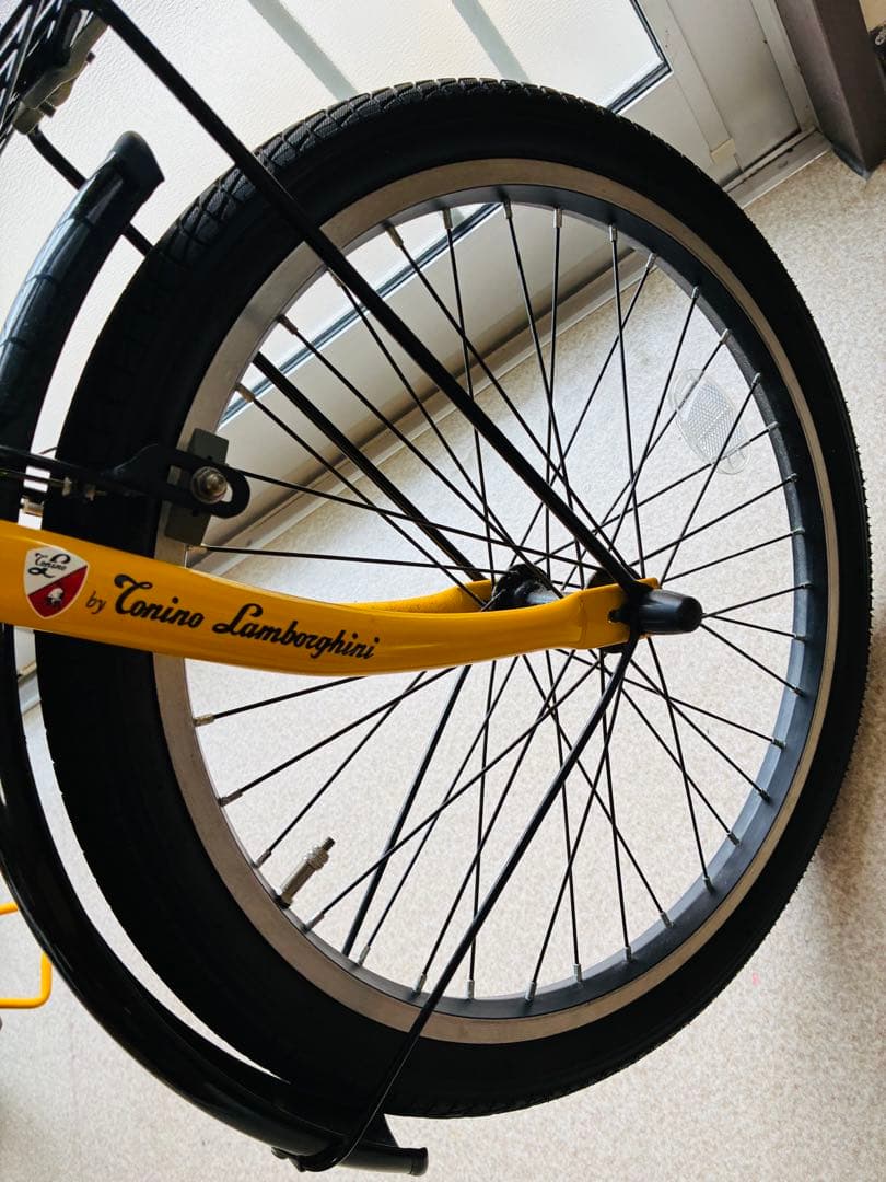 ランボルギーニ FDB206ALL 20インチ 折りたたみ自転車 イエロー 美品
