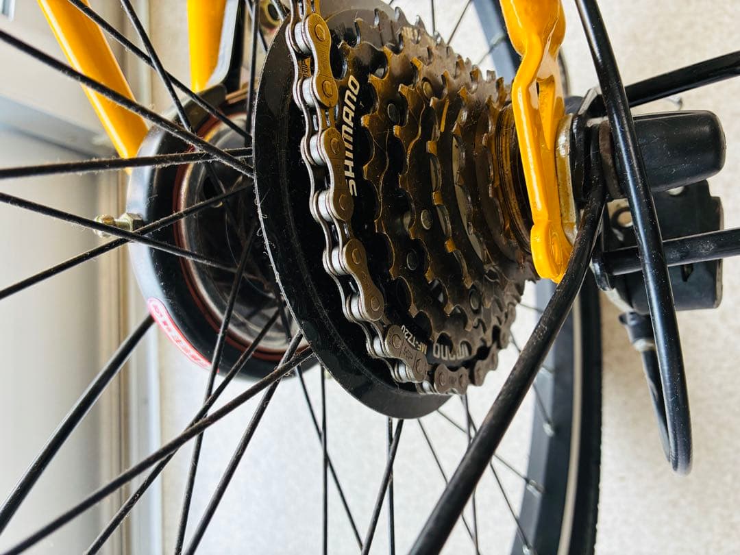 ランボルギーニ FDB206ALL 20インチ 折りたたみ自転車 イエロー 美品