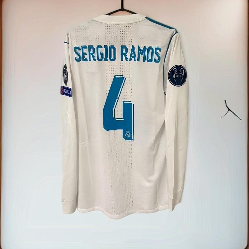 17-18 セルヒオ・ラモス Ramos レアル・マドリード 長袖 シャツ 4番