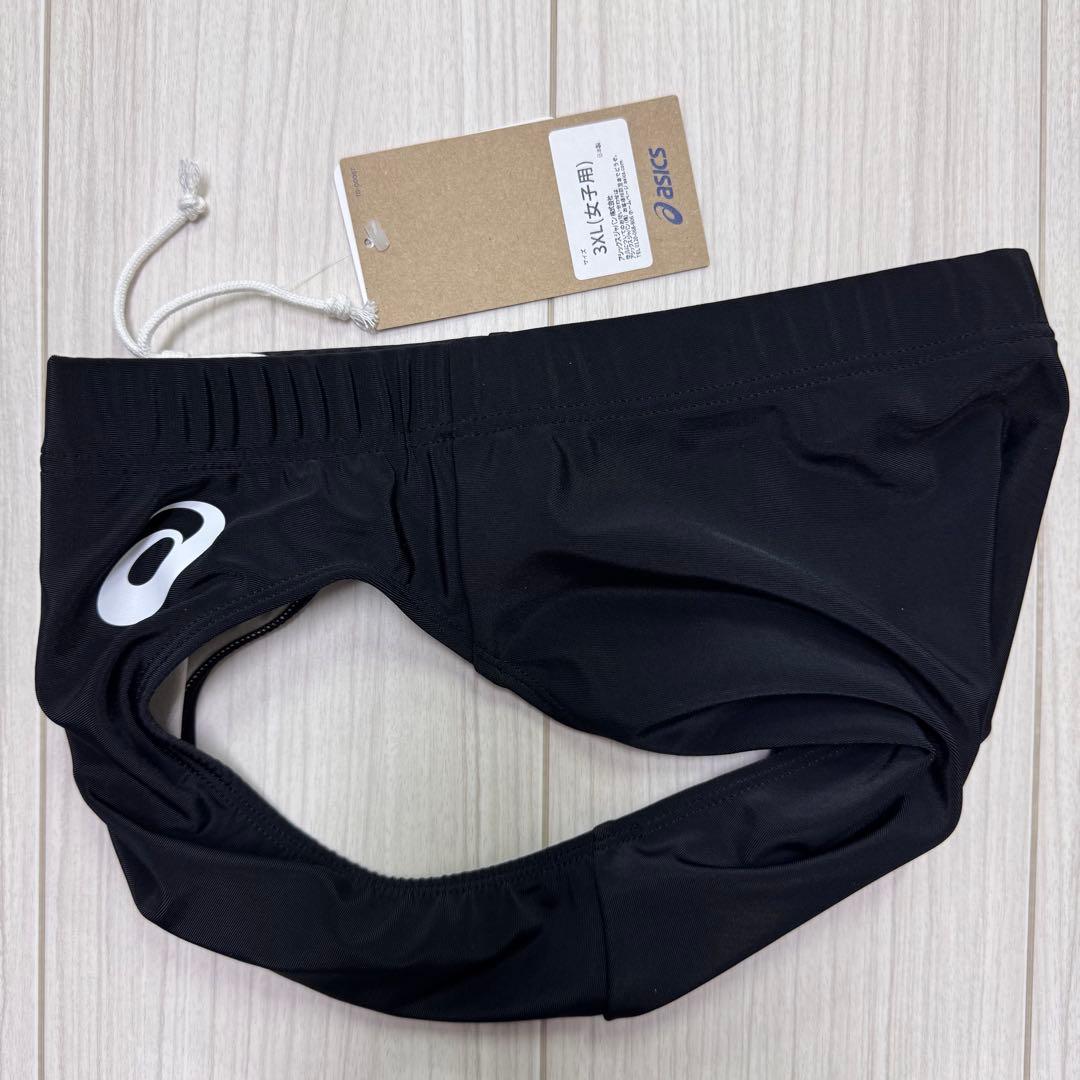 アシックス　女子陸上レーシングショーツ　ブラック単色　3XLサイズ　新品