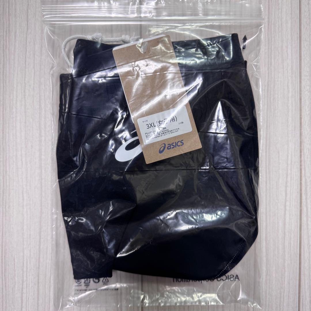 アシックス　女子陸上レーシングショーツ　ブラック単色　3XLサイズ　新品