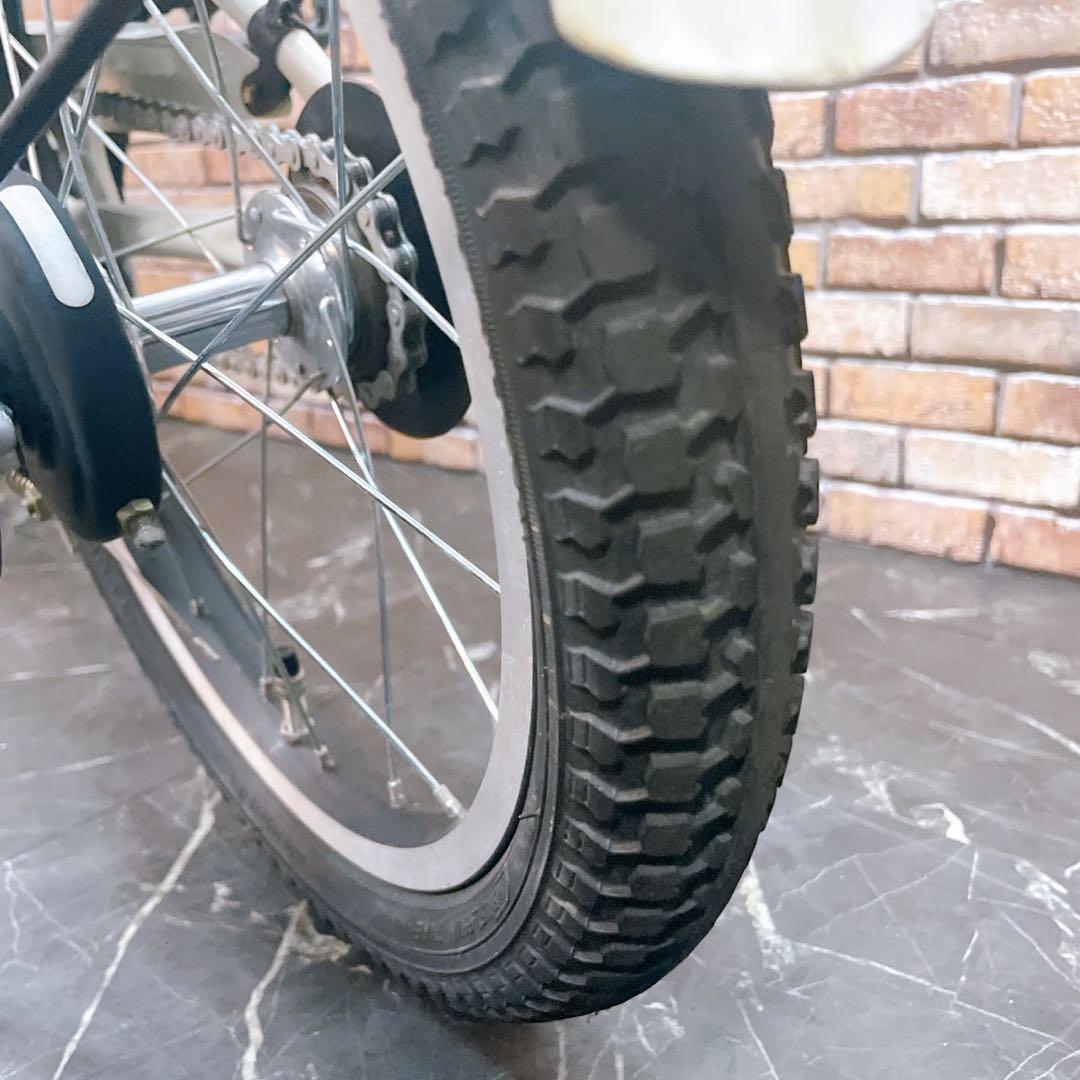 【16】子供用自転車子供車 ブリヂストン bikke ビッケ ホワイト