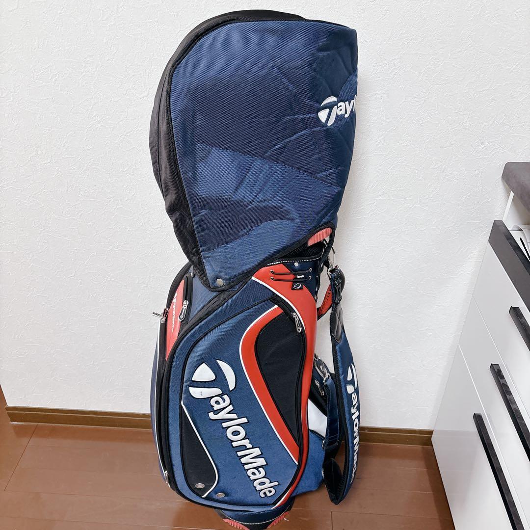 【美品】テーラーメイド キャディバッグ 7口枠 多分割 トリコロール 9型