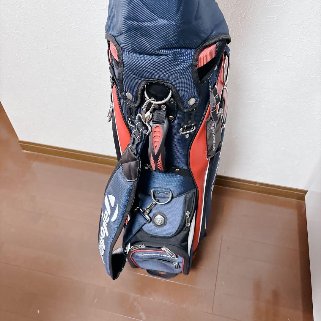 【美品】テーラーメイド キャディバッグ 7口枠 多分割 トリコロール 9型