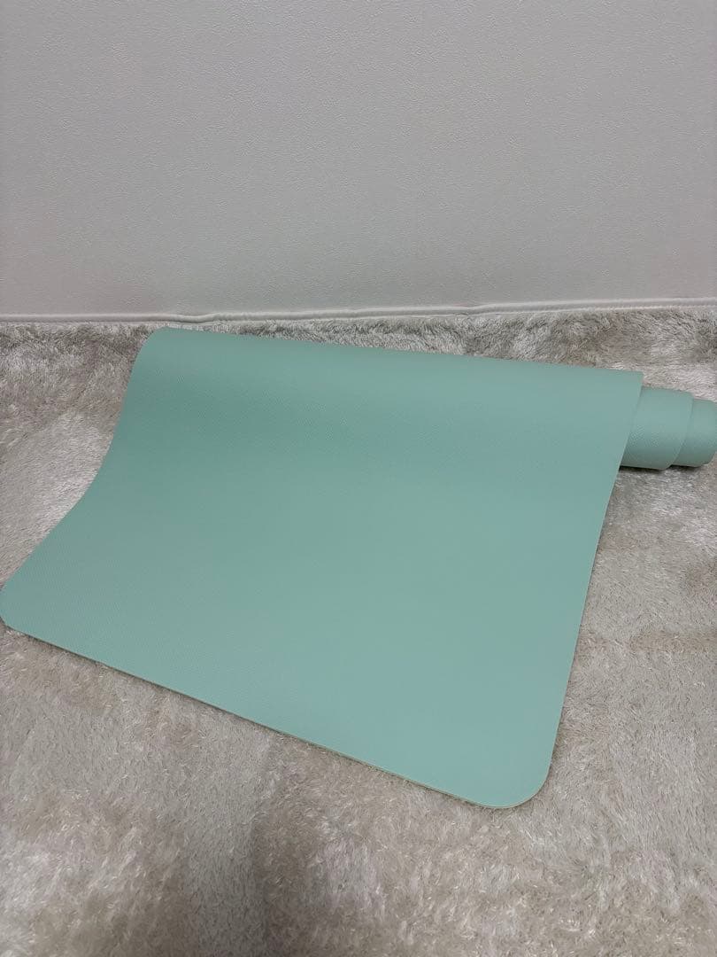 SUKALA ヨガマット ミントグリーン×イエロー 収納バッグ付 美品