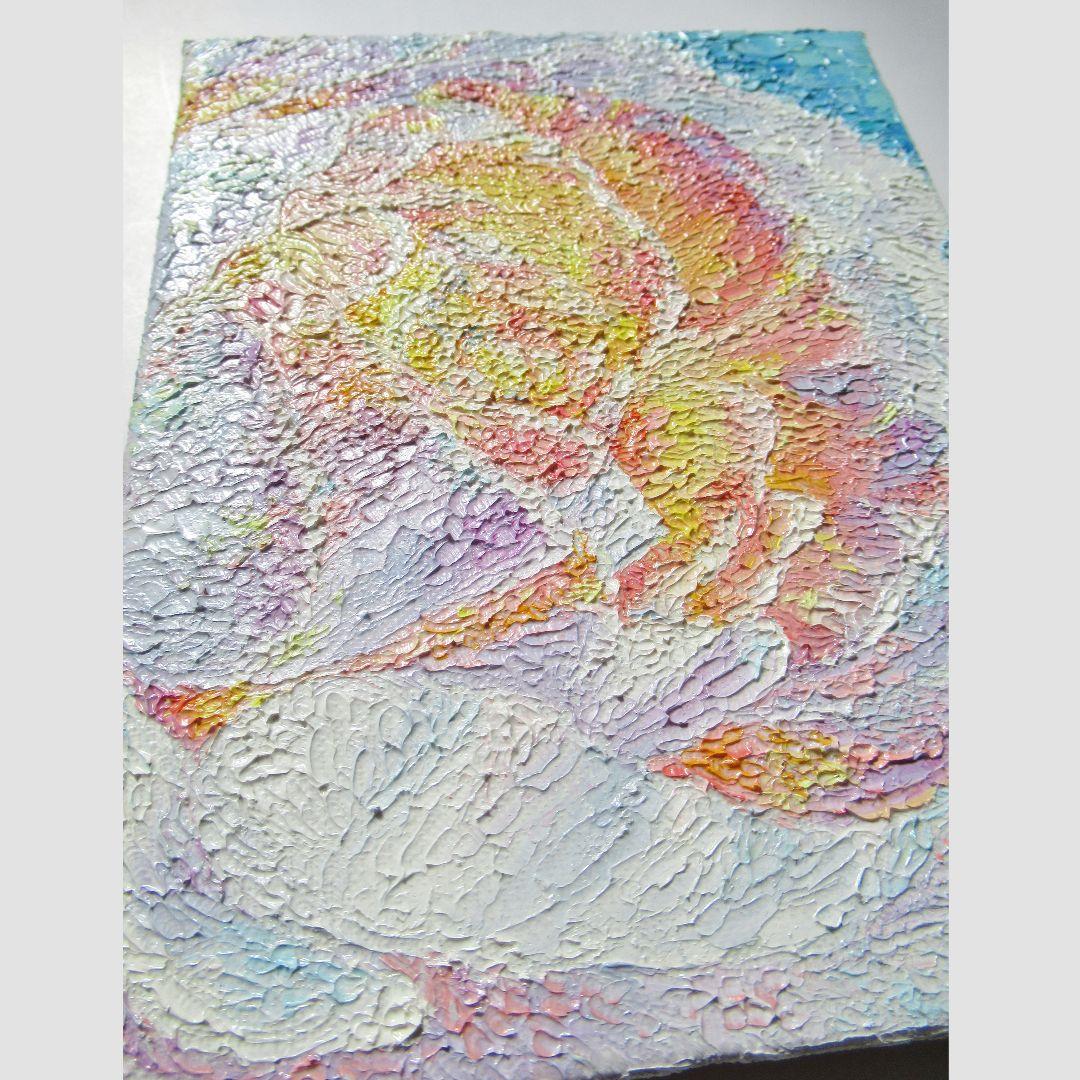 [匿名で配送] 一点もの ラナンキュラス 花 油絵 油彩 絵