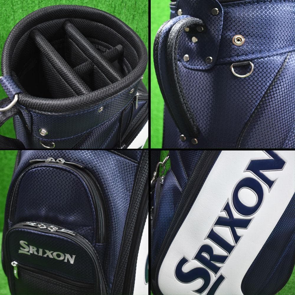 く*た様 SRIXON/スリクソン ゴルフ キャディバッグ９型【ネイビー】美品！