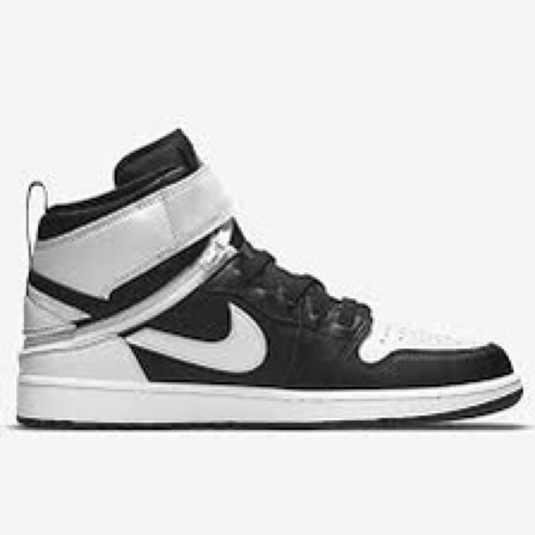 シューズ(男性用) NIKE AIR JORDAN 1 HI FLYEASE BLACK WHITE