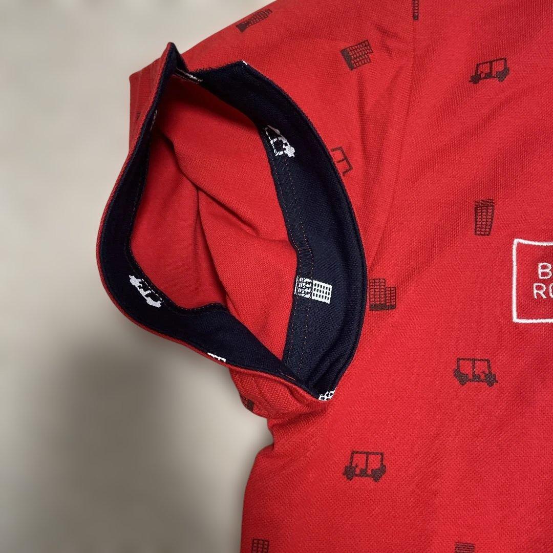 adidas UV保護 レッド シャツ ゴルフ