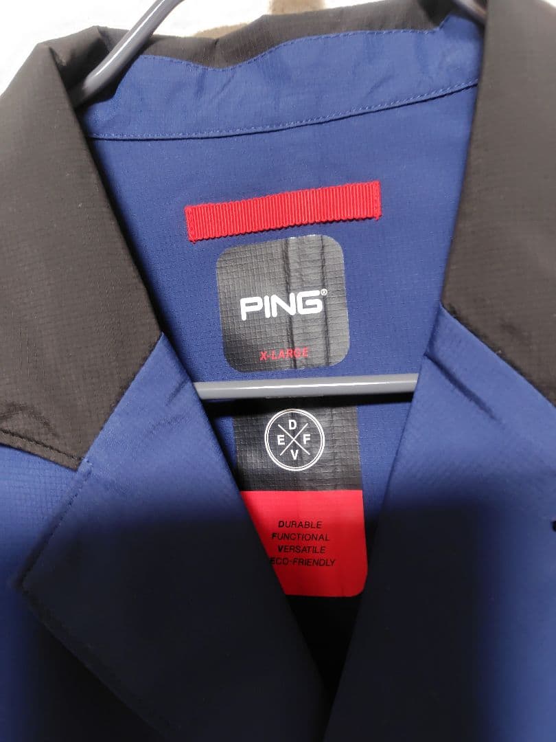 PINGゴルフ　メンズ　撥水　ジャケットXL 1度はおっただけの美品