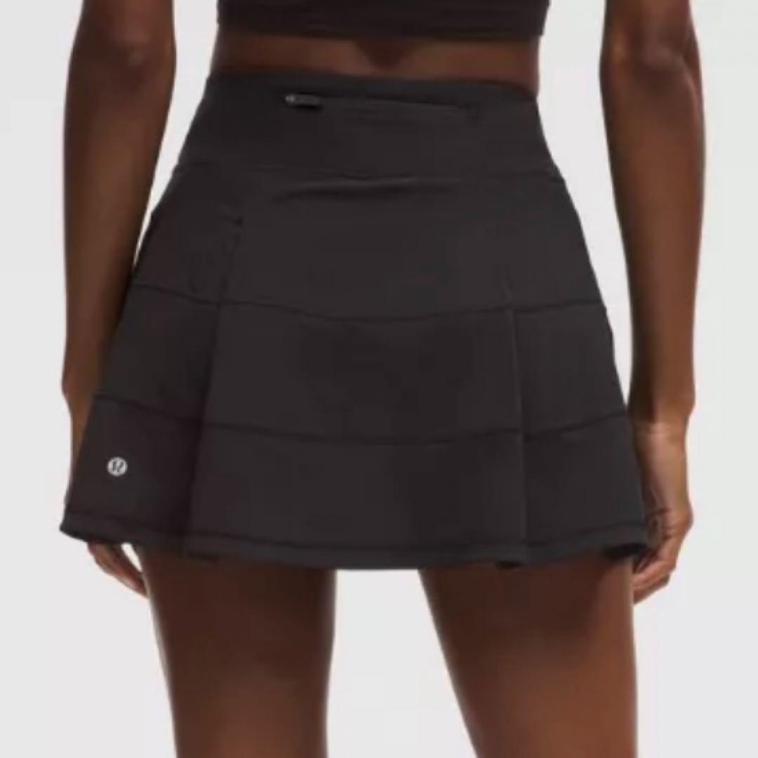 【新品】lululemon 黒 M スカート インナーパンツ一体型 ポケット付