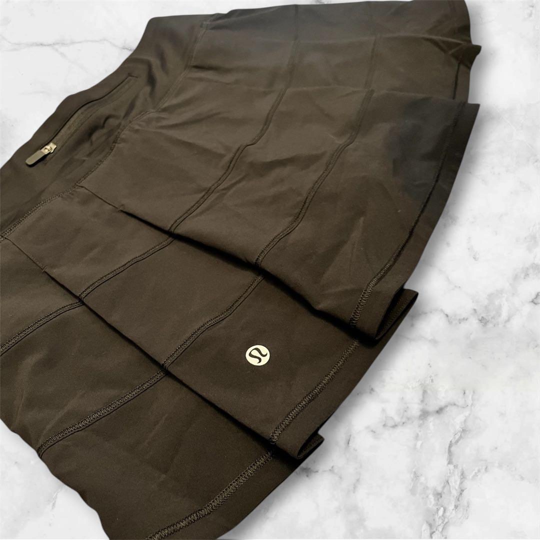【新品】lululemon 黒 M スカート インナーパンツ一体型 ポケット付