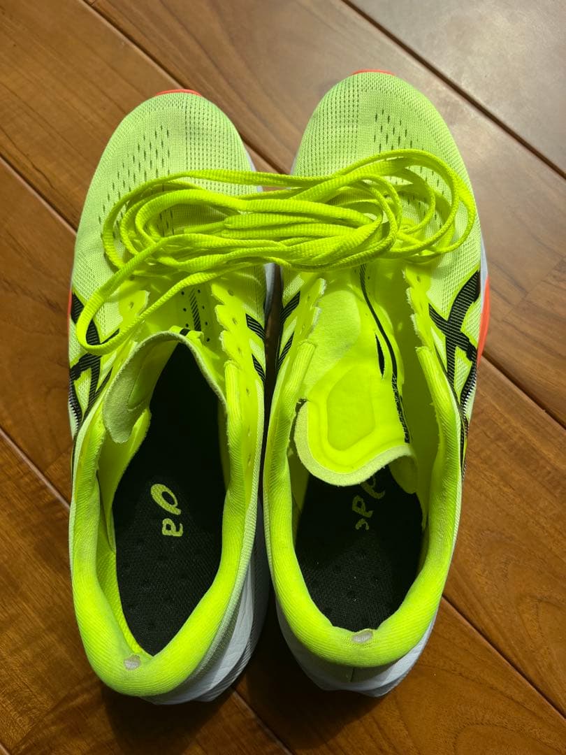 ゆ*牧様 asics マジックスピード4 蛍光イエロー シューズ(男性用)