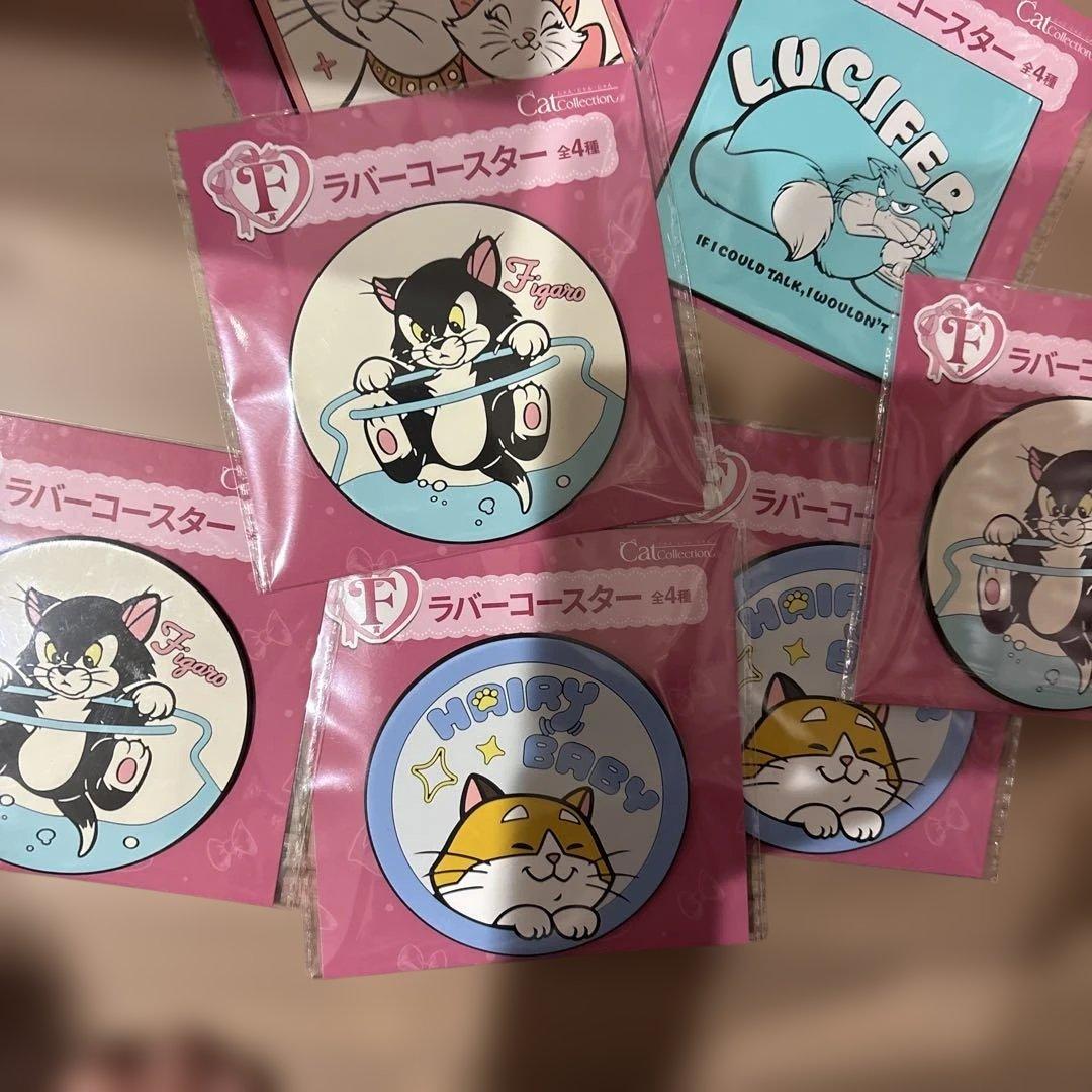 ディズニー　にゃんにゃんにゃん　ハッピーくじ　F賞　ラバーコースター
