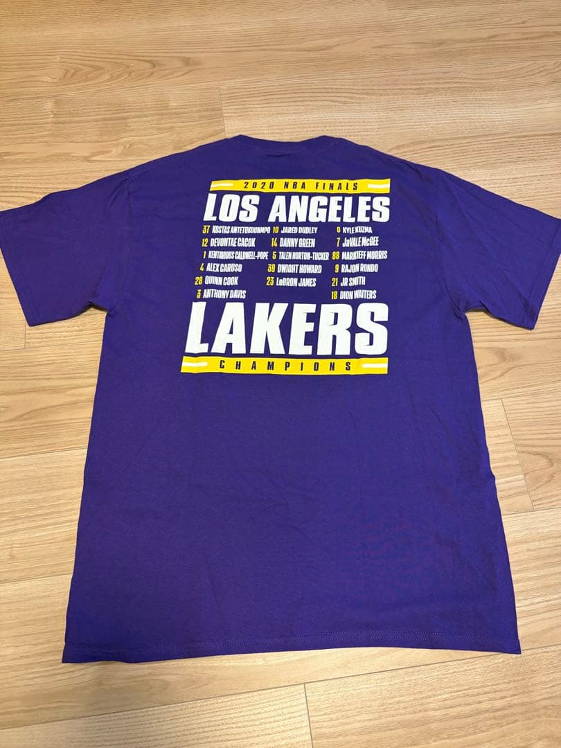 ロサンゼルス・レイカーズ 2020 NBAファイナル チャンピオン Tシャツ M