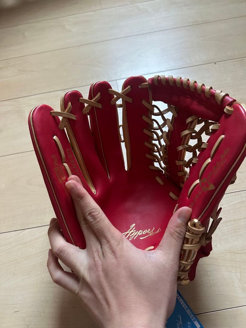 品*ん様 Rawlings 軟式グローブ 赤/ベージュ　左利き用