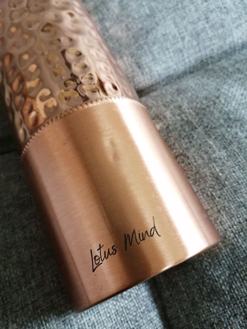 純銅 水筒 900ml Lotus mind