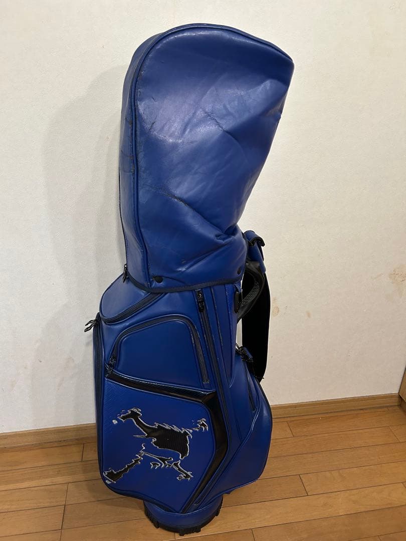 OAKLEY 青 キャディバッグ 合成皮革