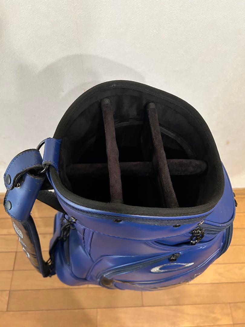 OAKLEY 青 キャディバッグ 合成皮革