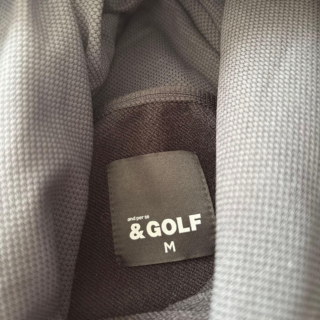 and per se アンパスィ & GOLF 半袖パーカー ゴルフ メンズ