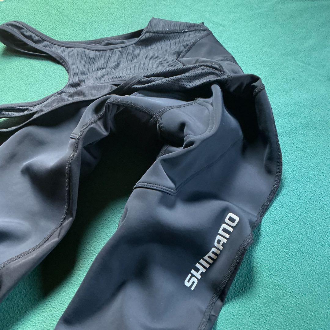 中古状態良し　SHIMANO XS サイクルパンツ　秋冬 つなぎ　防寒　シマノ