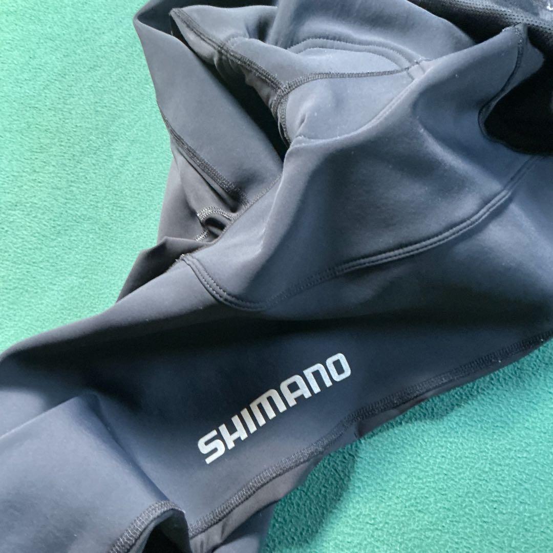 中古状態良し　SHIMANO XS サイクルパンツ　秋冬 つなぎ　防寒　シマノ