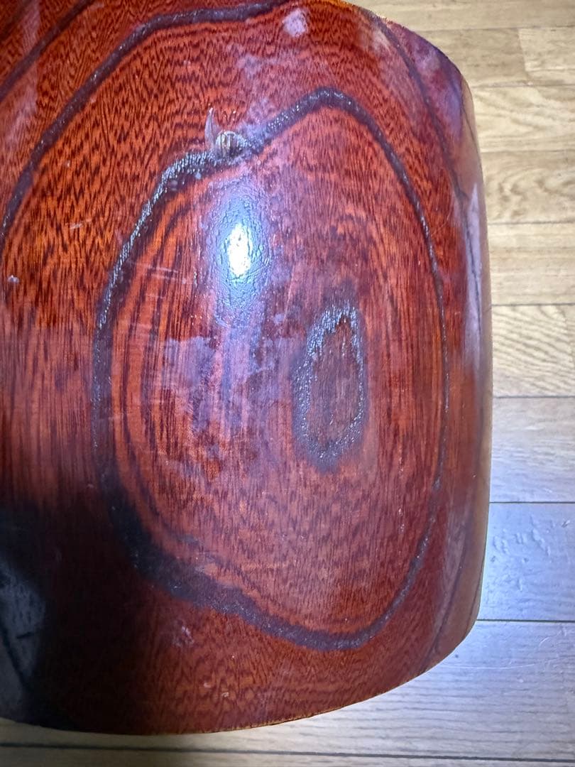 和太鼓 胴体 木製 茶色 直径約25cm高さ21cm