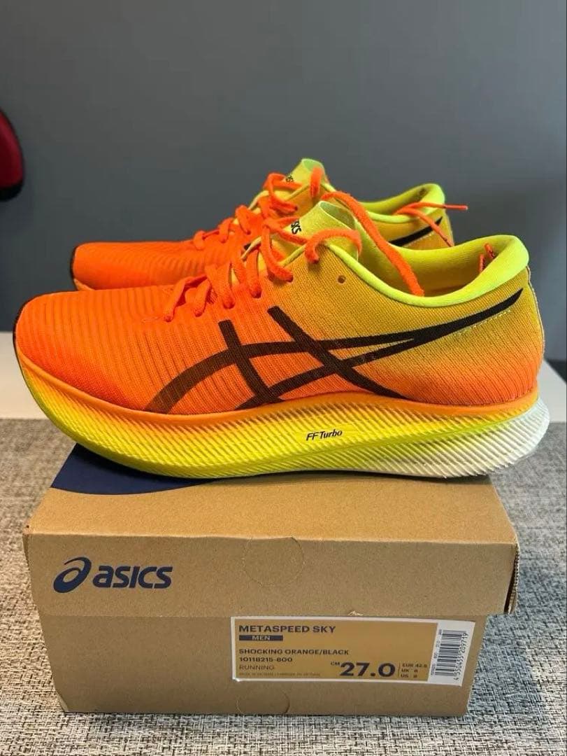 ASICS SPEED SKY 27.0cm オレンジ/イエロー