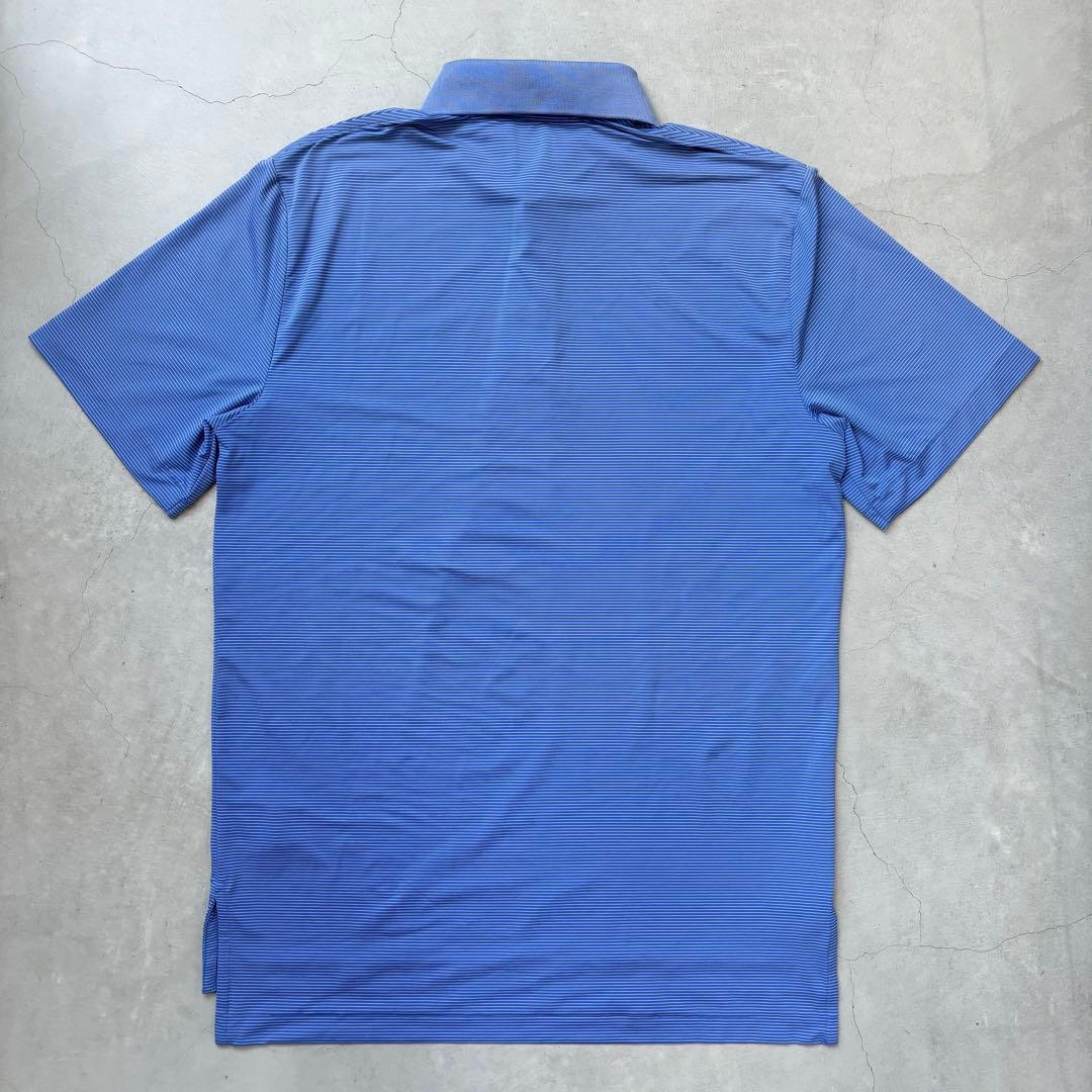 【美品】RLX RALPH LAUREN ラルフローレン ボーダー半袖ポロシャツ