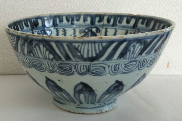 染付　茶椀