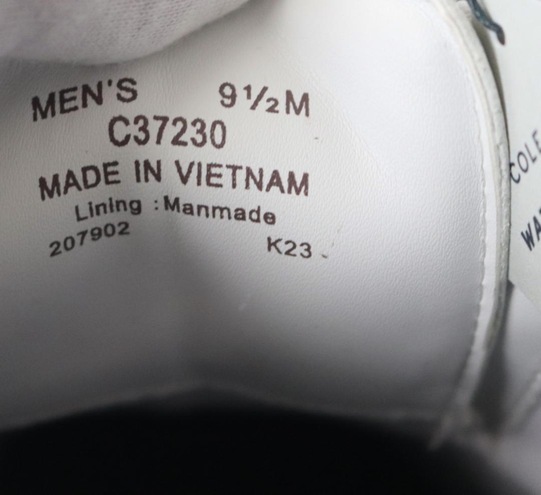 新品【コールハーン ゴルフ】ウィングチップ レザーゴルフシューズ 白 27cm