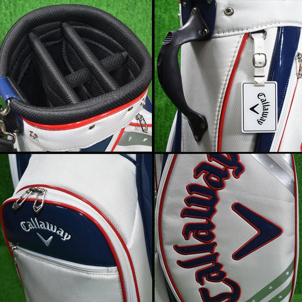 Callaway/キャロウェイ ゴルフ キャディバッグ９型【ホワイト】中古！