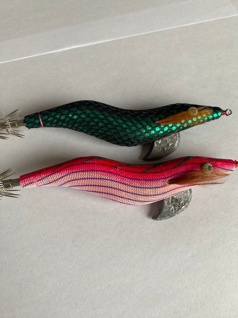 【希少SS入り】餌木猿 3.5号 2本セット（メッシュグリーンSS・11号）