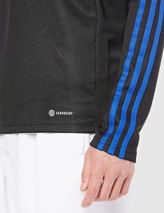 新品 adidasアディダス サッカージャージトレーニング上下ブラックメンズＸＬ