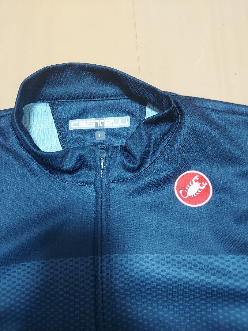 Castelli カステリ サイクルジャージ L ダークブルー