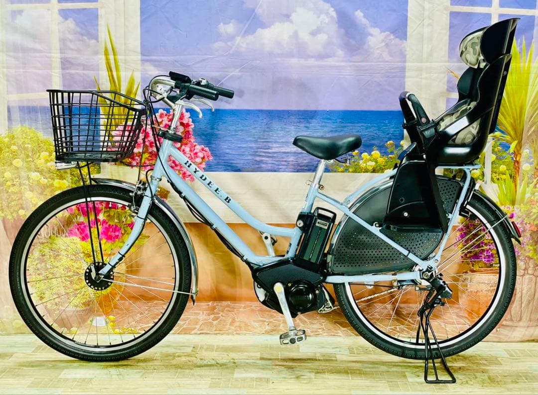 Y2289HYDEE!! 26インチ ⭐️ブリヂストン子供乗せ電動アシスト自転車