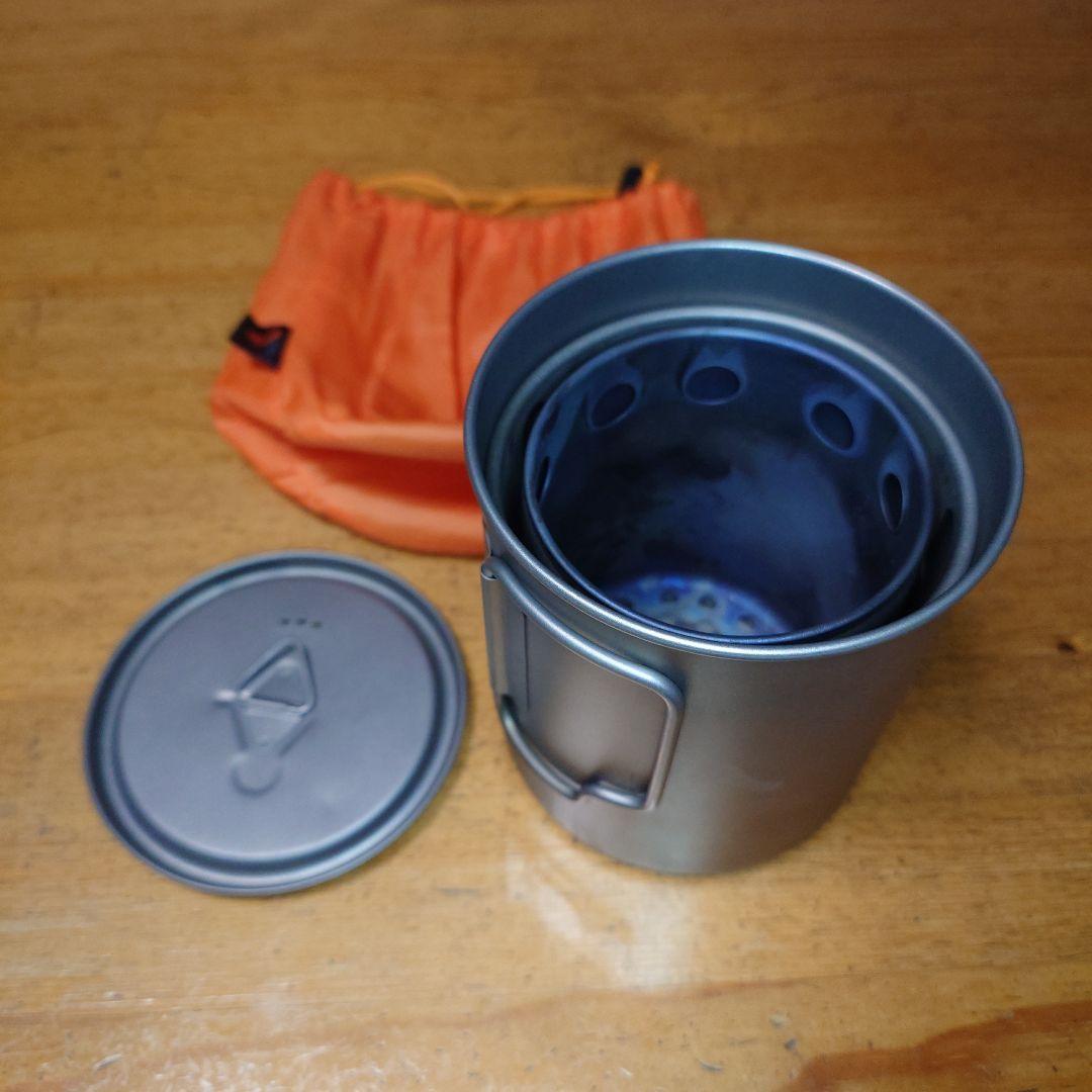 TOAKS チタンウッドストーブ チタンクッカー750ml セット
